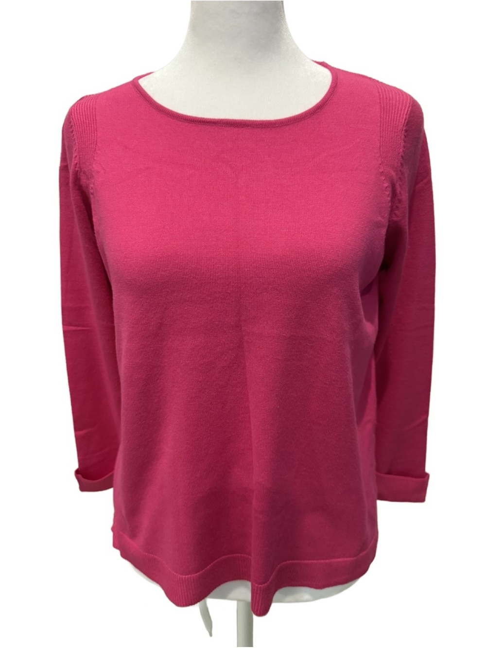 Gretchen Scott Designs Hot Pink Crewneck Knit Top. XS